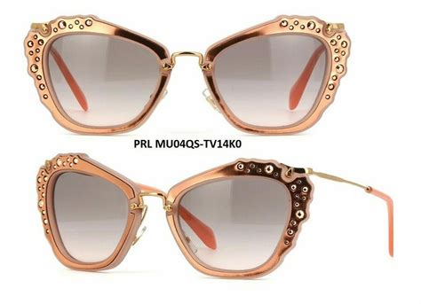 MIU MIU Sunglasses Matte Pink Grey Gradation Mu04qs Tv14k0 